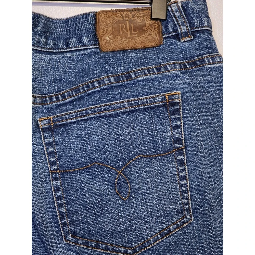 LRL Lauren Ralph Lauren Womens Size 14 Premium Jeans Classic Bootcut Denim
